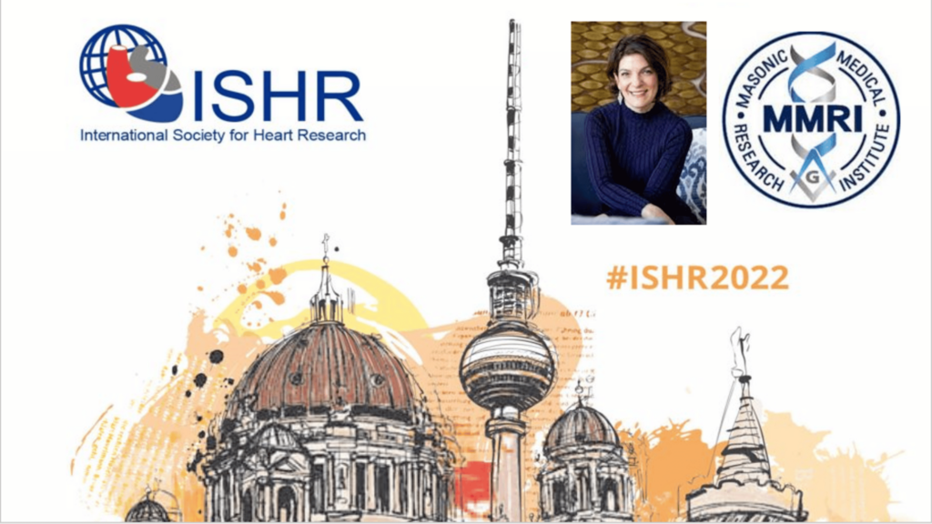 ISHR logo and Dr. Kontaridis headshot