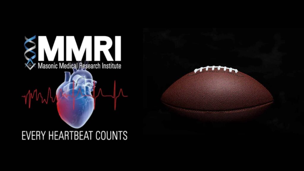 MMRI logo next to a football