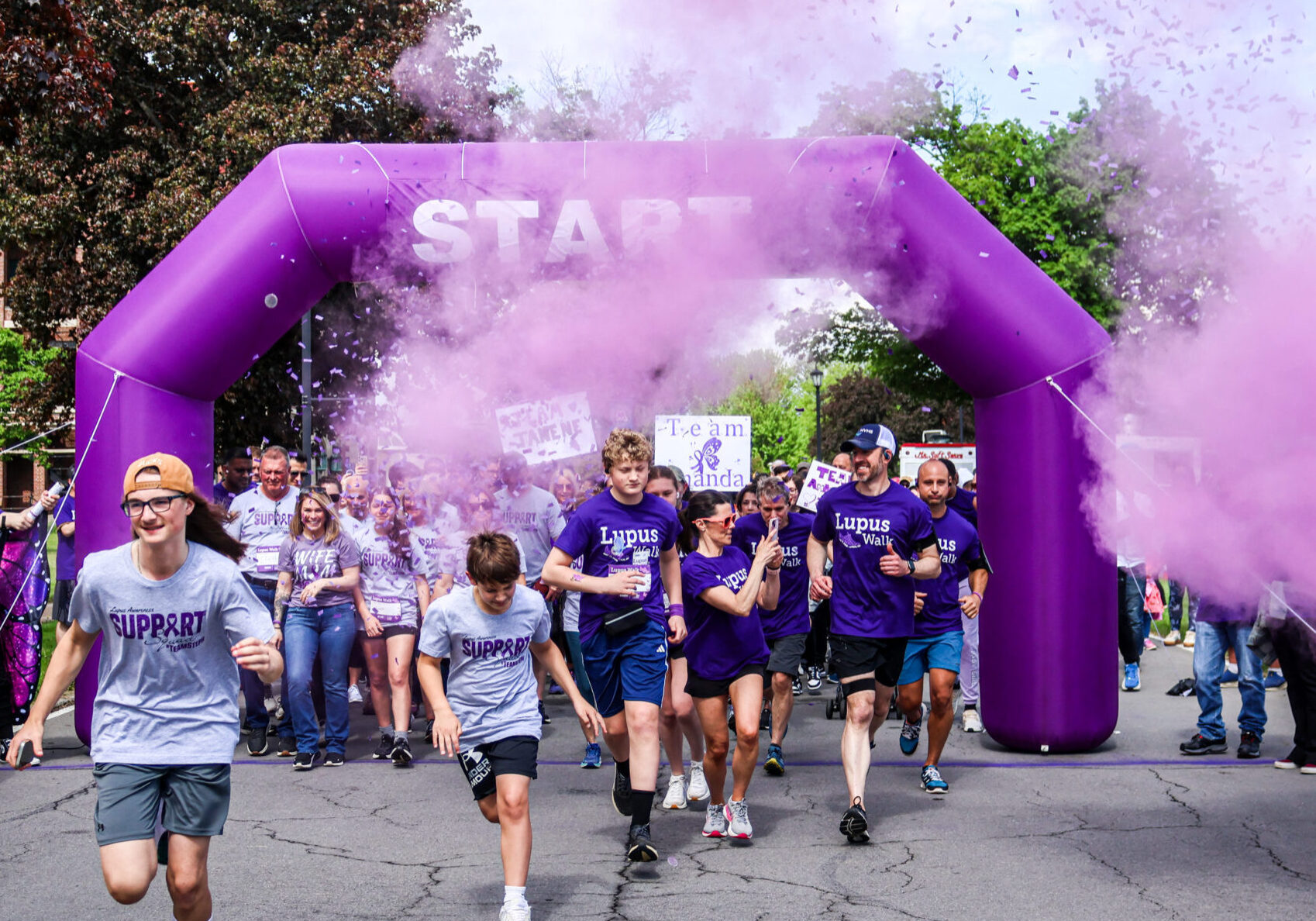press release photo start line